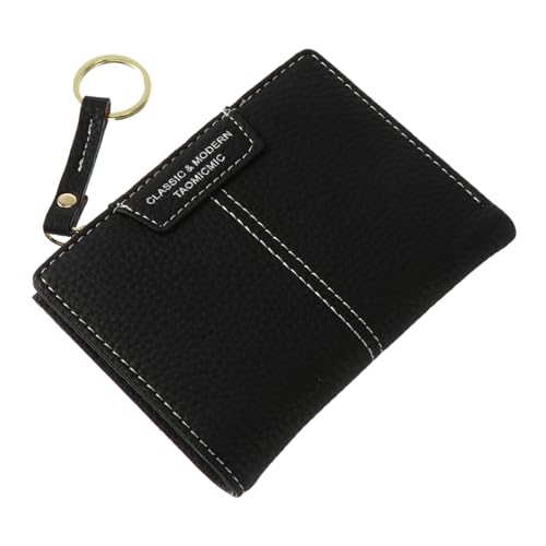 BESPORTBLE Schwarze Schlüsselanhänger Geldbörse Mit Mehreren Kartenfächern Praktische Damen Handtasche Für Schlüssel Münzen Und Karten Für Schule Beruf Shopping von BESPORTBLE