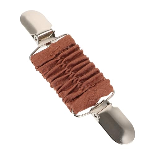 BESPORTBLE Damen Strickjackenclip aus Elastischer Schalclip Modischer Pulloverclip für Cardigans Rutsch Verschluss Dekorativer Mantel und Tuchhalter Hellbraun von BESPORTBLE