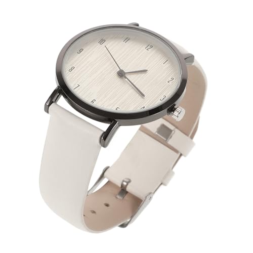 BESPORTBLE Damenuhr Mit Holzmaserungsmuster Modische Armbanduhr Für Frauen Komfortables Lederarmband Präzise Zeitanzeige Geeignet Für Viele Anlässe von BESPORTBLE