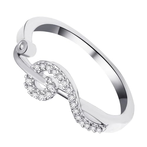 BESPORTBLE Damenring Noten Motiv Zirkonia Besatz Eleganter Stil Modischer Fingerring Frauen Schmuck Accessoire Minimalistischer Music Ring von BESPORTBLE