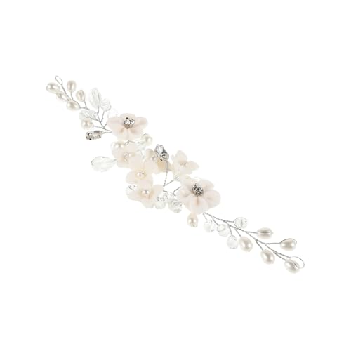 BESPORTBLE Blumenstirnband Für Damen Hochzeit Braut Haarschmuck Haarband Party Prom Kopfbedeckung Zarte Elegantes Stirnband von BESPORTBLE
