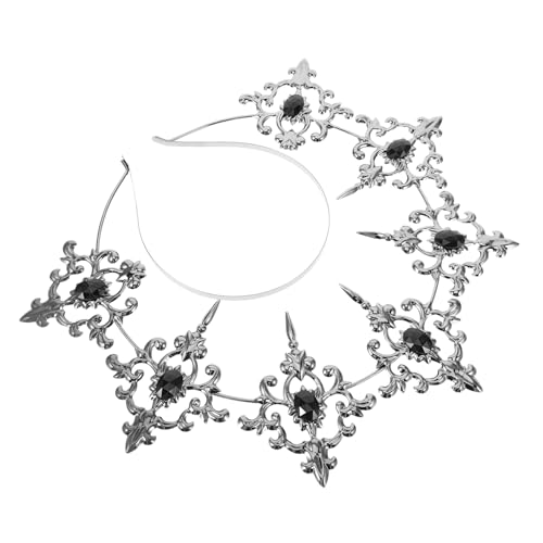 BESPORTBLE -krone Aus Metall Barockkrone Für Frauen Kopfschmuck -stirnband Dekorativ Party-haar-accessoire Stirnband Für Bankettball Vielseitig Für Cosplay von BESPORTBLE