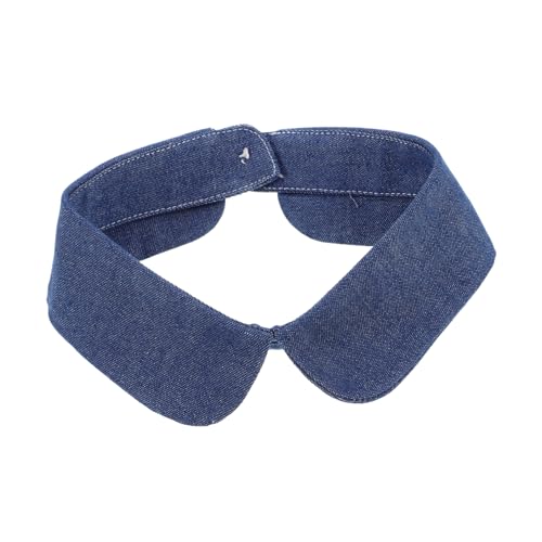 BESPORTBLE Dekorativer Abnehmbarer Denim-kragen Für Damen Modischer Falscher Kragen Vielseitig Einsetzbar Für Pullover Und Blusen Elegantes Design Für Jeden Anlass von BESPORTBLE