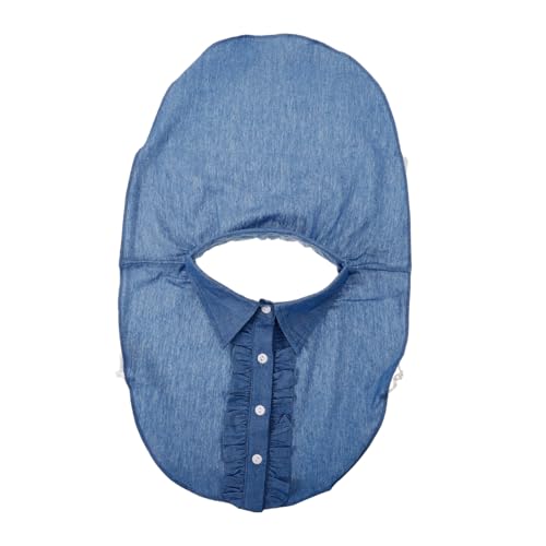 BESPORTBLE Detachable Denim Fake Collar für Damen Stilvolles Abnehmbares Kragenelement Passend für Blusen Shirts Kleider Vielseitiges Modeaccessoire Leicht zu Reinigen Langlebig von BESPORTBLE
