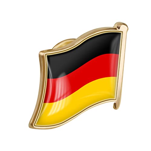 BESPORTBLE Deutschlands Flaggen Brosche Männer Reverspin Metall Anstecker Für Hut Anzug Hemd s Mit Dezentem Design Und Bequemer Textur Zur Betonung Der Patriotismus von BESPORTBLE