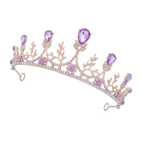 BESPORTBLE Diamantkrone Haarschmuck Brautkronen Für Frauen Brautkronen Tiara Abschlussball Hochzeit Stirnband Hochzeitskronen Für Die Braut Mädchen Stirnbänder Brautkopfschmuck von BESPORTBLE