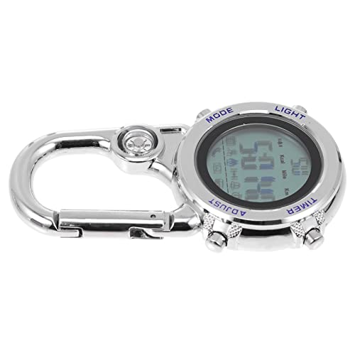 BESPORTBLE Digital Carabiner Uhr. Medizinische Taschenuhr. 1 Tragbare Sportuhr leuchtende Uhr Watch Gürtel FOB Watch Metallschnalle Uhr Karabiner- Clip- Uhr. Gürtelschlaufe Uhr. von BESPORTBLE