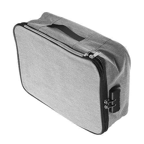 BESPORTBLE wasserdichte Dokumentenbox Mit Schloss Feuerfeste Aktenaufbewahrungstasche Organizer-Box Für Schriftgut Karten Und Mehrlagige Aktentasche Aus Hochwertigem Material Für Zuhause Büro von BESPORTBLE