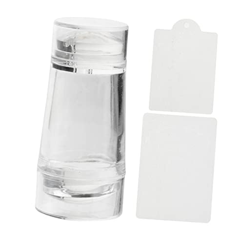 BESPORTBLE Doppel-ende Silikon Nagelstempel Transparenter Nagelkunst Stempel Für Maniküre Für Kreative Nageldesigns Langlebig Und Einfach Zu Verwenden von BESPORTBLE