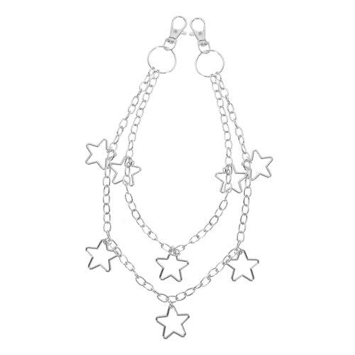 BESPORTBLE Doppelschicht Hosenkette Mit Sternanhänger Robuste Und Kreative Modeaccessoires Für Damen Und Herren Vielseitig Einsetzbar Für Jeans Und Taschen Einzigartiges Design BESPORTBLE Doppelschicht Hosenkette Mit Sternanhänger Robuste Und Kreative Modeaccessoires Für Damen Und Herren Vielseitig Einsetzbar Für Jeans Und Taschen Einzigartiges Design von BESPORTBLE