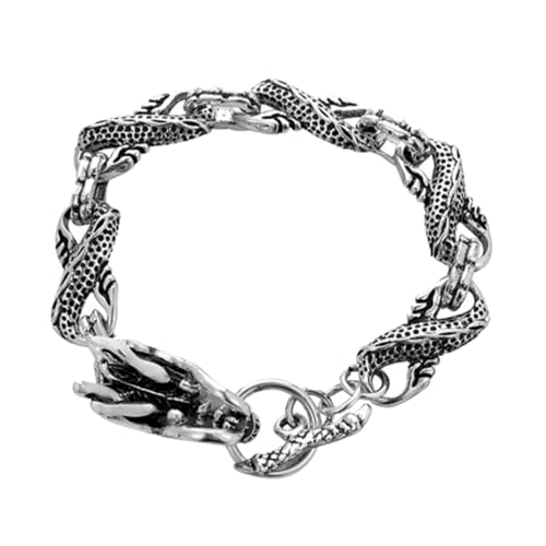 BESPORTBLE Personalisiertes Drachenarmband Für Männer Cooles Gothic-design Handgelenkkette Nachtleuchtende Drachenarmreifen von BESPORTBLE