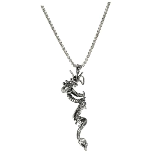 BESPORTBLE Punk Dragon Winding Necklace Vintage Carved Pendant Für Männer Einzigartiger Schmuck Für Besondere Anlässe Wie Geburtstage Valentinstag Halloween Und BESPORTBLE Punk Dragon Winding Necklace Vintage Carved Pendant Für Männer Einzigartiger Schmuck Für Besondere Anlässe Wie Geburtstage Valentinstag Halloween Und von BESPORTBLE