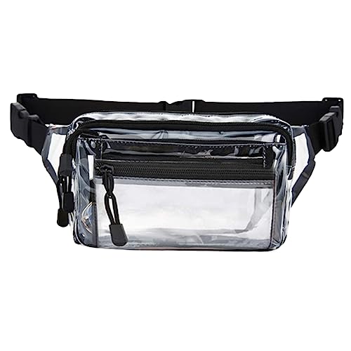 BESPORTBLE Durchsichtige Brusttasche Transparente Gürteltasche Praktische Hüfttasche wasserdichte Sporttasche Für Damen Herren Outdoor Reisen Einkaufen von BESPORTBLE