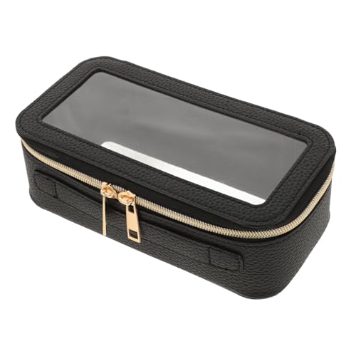 BESPORTBLE Klarer PVC Make-up Beutel wasserdichte Pu Reisetasche Mit Reißverschluss Tragbarer Kulturbeutel Für Damen Und Herren Multifunktionale Kosmetiktasche Für Reisen Und Alltag Kleine von BESPORTBLE