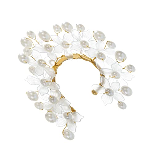 BESPORTBLE Edelperlen Ohrclip Piercing für Damen Goldene Ear Cuff Ohrmanschette für Festivals Alltag Hochzeiten und Besondere Anlässe Schmuck Accessoire von BESPORTBLE