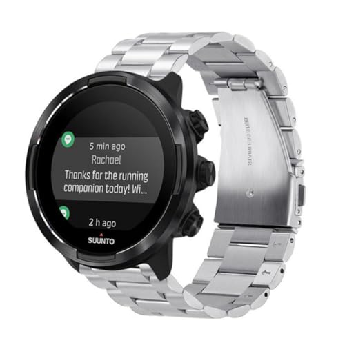 BESPORTBLE Edelstahl Uhrband Ersatzarmband für Smartwatch Robust Langlebig Komfortabel Silber Armband Kompatibel mit Modell von BESPORTBLE