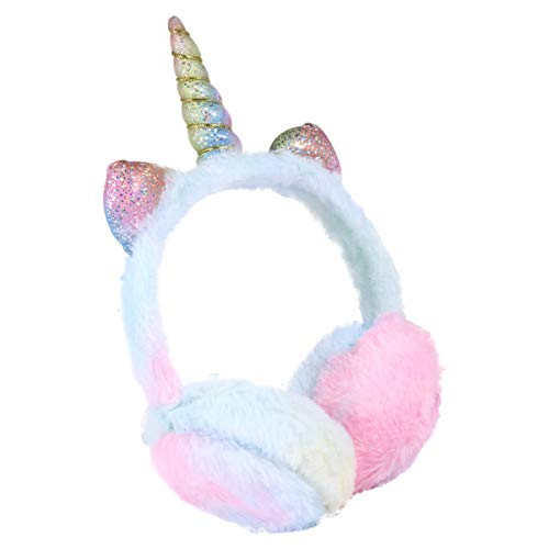 BESPORTBLE Einhorn Ohrenschützer Plüsch Ohrenwärmer Winter Ohrenschützer Katze Ohrwärmer Stirnband Wärmer Outdoor Kopfbedeckung für Frauen Mädchen von BESPORTBLE