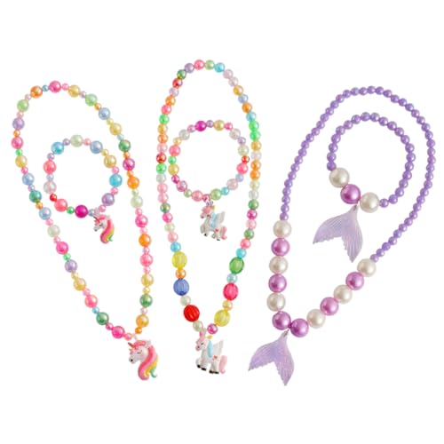 BESPORTBLE Einhorn Perlenkette Und Armband Für Mädchen Kreatives Bastelset Mit Farbenfrohen Perlen Ideales Für Kindergarten Zufällige Designs BESPORTBLE Einhorn Perlenkette Und Armband Für Mädchen Kreatives Bastelset Mit Farbenfrohen Perlen Ideales Für Kindergarten Zufällige Designs von BESPORTBLE
