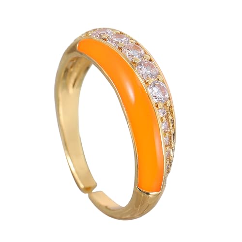 BESPORTBLE Einstellbarer Damenring Kupfer Modischer Fingerring Mehreren Farben Offene Ringgestaltung Schmuckaccessoire BESPORTBLE Einstellbarer Damenring Kupfer Modischer Fingerring Mehreren Farben Offene Ringgestaltung Schmuckaccessoire von BESPORTBLE