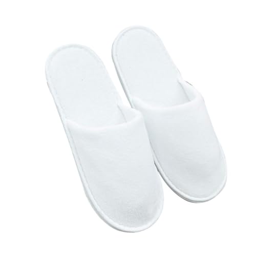 BESPORTBLE Einweg Hausschuhe aus Weichem Stoff mit Rutschfester Eva sohle Komfortable Indoor Slipper für Hotel Reise und Zuhause Atmungsaktiv und Angenehm für Gäste von BESPORTBLE
