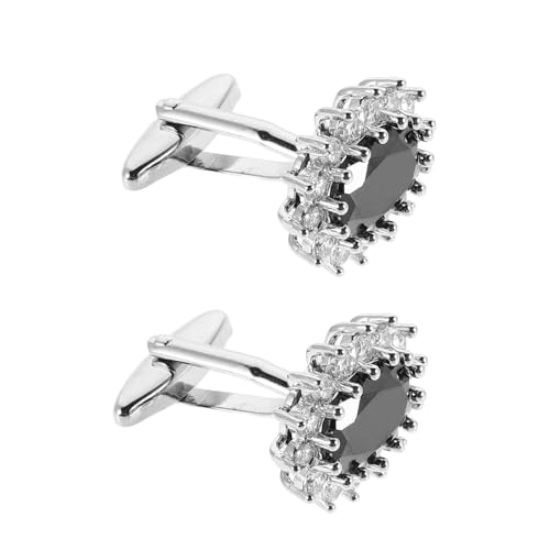 BESPORTBLE Manschettenknöpfe Für Herren Mit Strassverzierung Geeignet Für Smoking-accessoires Und Formelle Anlässe Elegant Und Langlebig von BESPORTBLE