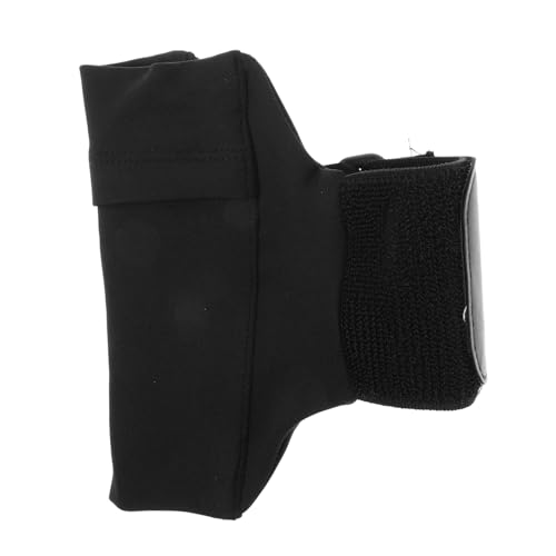 BESPORTBLE Elastische Handy-beintasche Armband-Telefon Läuft Knöchelbeutel Handyhalter Am Oberschenkel Beintasche Motorrad Bein Geldbörse Beintasche Für Männer Drop-beintasche Polyester Black von BESPORTBLE