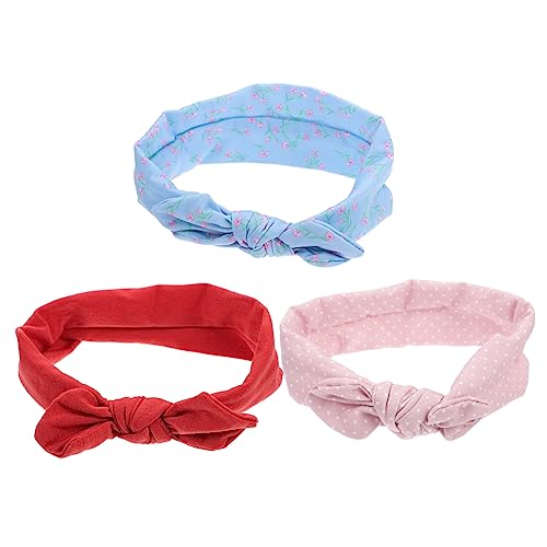 BESPORTBLE Elastisches Stirnband für Kleinkinder 3 Stück Kinder Kopfbedeckung Stoff Haar Accessoire für Mädchen Süßes Design für Babyfotos und Feiern und Sicher von BESPORTBLE