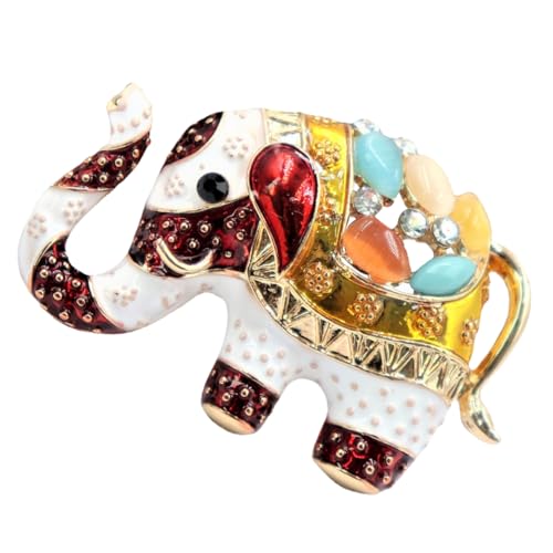 BESPORTBLE Elefantenbrosche Retro Anstecknadel Leichtem Robustem Legierungs Material Modisches Damen Accessoire für Kleidung Schals und Hüte als zu Geburtstag und Valentinstag von BESPORTBLE
