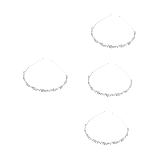 BESPORTBLE Elegante Brautkrone Mit Blumen Und Blättern - Glitzernde Strass-Tiara Für Hochzeiten Und Abschlussbälle Funkelnde Prinzessinnen Krone Aus Hochwertigem Material Für Frauen von BESPORTBLE