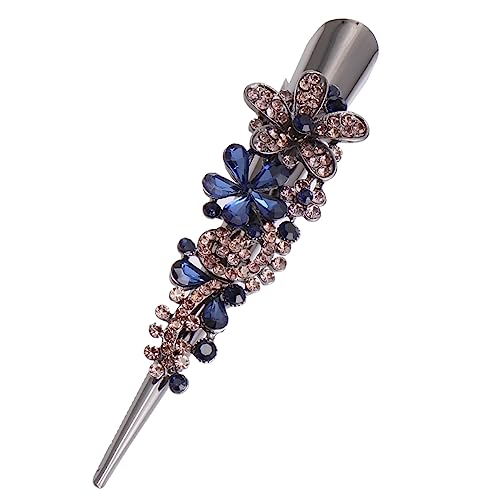 BESPORTBLE Elegante Metall Entenschnabel Haarspange Mit Strass Für Damen – Stilvolle Schnabelspange Für Jeden Anlass - Ideal Als Haarschmuck Und Haaraccessoire - Perfekt Für Den Retro Look von BESPORTBLE