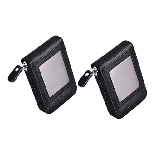 BESPORTBLE Elegante Schlanke Kreditkarten-geldbörse Für Damen Und Herren Organizer Mit Reißverschluss Kompakter Stabiler Kartenhalter von BESPORTBLE