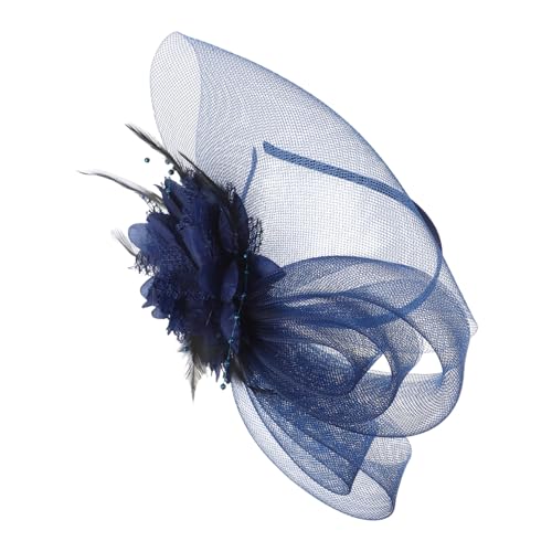 BESPORTBLE Eleganter Damen Fascinator mit Netz und Künstlichem Schmuck Vielseitig als Haarclip und Stirnband Tragbar Leichtes Kopfstück für Hochzeiten Teepartys und Pferderennen Stilvolles von BESPORTBLE