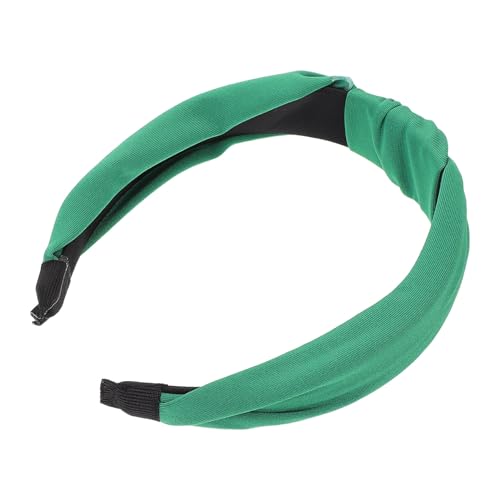 BESPORTBLE Grünes Geknotetes Stirnband Für Damen Modisches Haarband Mit Knotendesign Bequemes Und Sicheres Stirnband Für Alltag Und Party von BESPORTBLE