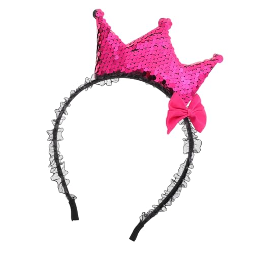 BESPORTBLE Elegantes Braut Haarband mit Krone und Schleife Weiches Spitzen Stirnband für Damen Hautfreundlich Robust Verarbeitet Modisches Haarschmuck Accessoire für Hochzeiten und Festliche von BESPORTBLE