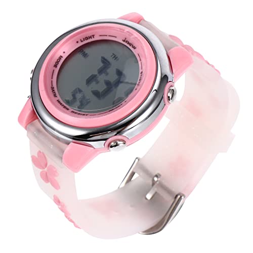 BESPORTBLE Elektronische Uhr Mit Blumenmuster wasserdichte Armbanduhr Für Junge Mädchen Schöne Cartoon-Uhr Einfach Zu Bedienen Aus Hochwertigen Materialien Gefertigt von BESPORTBLE