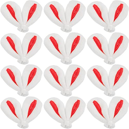 BESPORTBLE Entzückendes Hasenohr-Haarnadel- : 20 Stück Diy-Hasen-Accessoires Für Die Herstellung Von Haarspangen Und Bastelprojekte Rot von BESPORTBLE