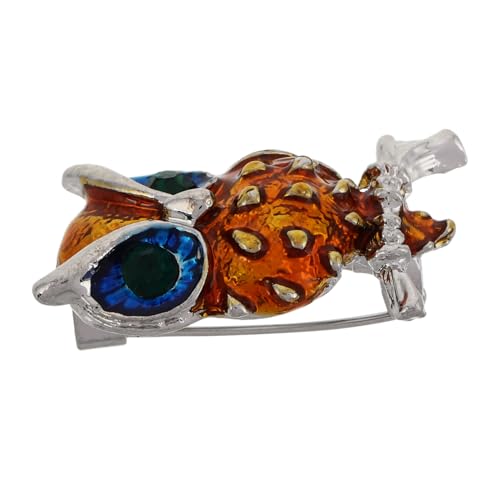 BESPORTBLE Eulenbrosche Einzigartiger Stil Brosche Anstecknadel Metallschmuck Für Anzug Mantel Besondere Anlässe Anstecknadel Für Männer Und Frauen von BESPORTBLE