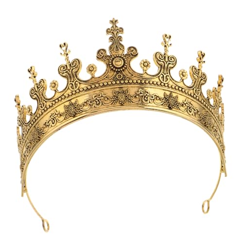 BESPORTBLE Exquisite Königskrone Für Männer Modische Zinklegierung Mittelalterlicher Prinz Kronkronung Antiquitäten Royal Style Kopfbedeckung Für Partys Hochzeiten Und Cosplay von BESPORTBLE