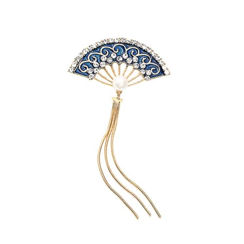 BESPORTBLE Fächerbrosche mit Emaille und Strass Modische Anstecknadel für Frauen Vielseitiger Schmuck für Kleidung Taschen Hüte für Partys Hochzeiten und Alltag von BESPORTBLE
