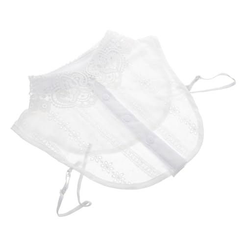 BESPORTBLE Fake Collar Damen Blusenkragen aus Baumwolle und Spitze Langlebig und Pflegeleicht Abnehmbar Dekorativ für Blusen Tuniken und Shirts Natürlich Wirkender Krageneinsatz für Modische von BESPORTBLE