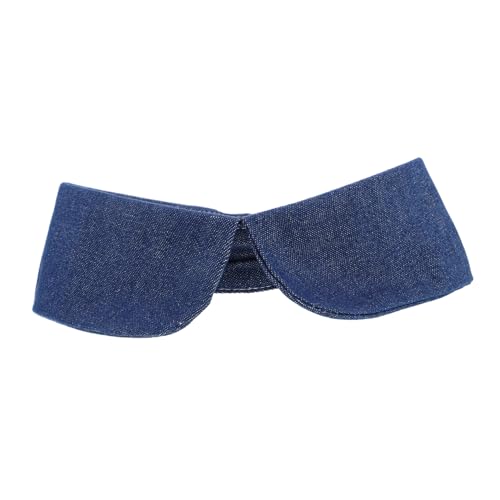 BESPORTBLE Abnehmbarer Denim-kragen Aus Denim Dekorativer Fake Kragen Für Blusen Stilvoller Choker-kragen Für Pullover Und Accessoires Eleganter Krageneinsatz Für Damen von BESPORTBLE