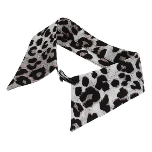 BESPORTBLE Falscher Hemdkragen Für Damen Abnehmbarer Kragen Aus Chiffon Blusenkragen Im Leopardenmuster Unterhemdkragen Einfacher Kragen Für Outfits von BESPORTBLE