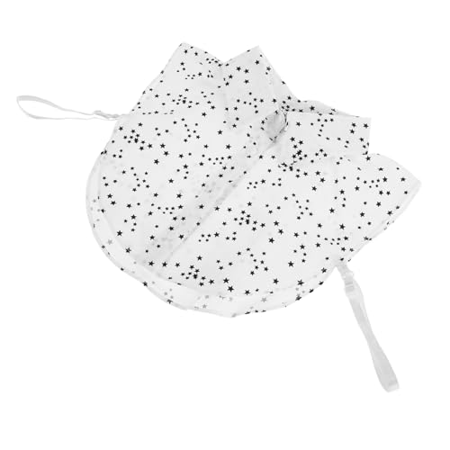 BESPORTBLE Fake-kragen Mit Sternenmuster Abnehmbare Kragen Für Damen Chiffon Fake-kragen Kragenverlängerung Kragenlatz Für Damen Hemd Mit Fake-kragen Shirt-extender Für Damen Polyester Weiß von BESPORTBLE