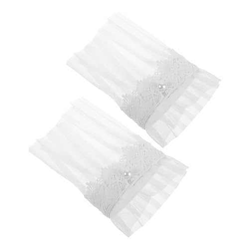 BESPORTBLE Falsche Ärmel Mit Spitze Und Rüschen Für Damen Abnehmbare Handgelenkmanschetten Aus Weichem Material Elegantes Accessoire Für Pullover Und Blusen von BESPORTBLE
