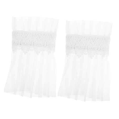 BESPORTBLE Falsche Handgelenksärmel Mit Spitze Für Damen Abnehmbare Rüschenmanschetten Als Quastenmanschette Für Pullover Und Blusen Stilvolle Kleidermanschetten von BESPORTBLE