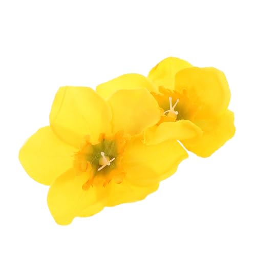 BESPORTBLE Falsche Narzissen Haarspange Retro Haarklammer Seitlicher Clip Antirutsch Haarschmuck für Damen Eleganter Stil Fransenclip Botanischer Haarschmuck für Frühling und Party von BESPORTBLE
