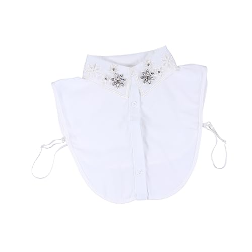 BESPORTBLE Falscher Hemdkragen Für Damen Modischer Halbkragen Als Dekoratives Halszubehör Angenehm Zu Tragen Passt Zu Sämtlichen Kleidungsstilen von BESPORTBLE