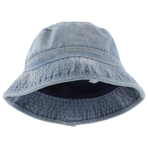 BESPORTBLE Faltbarer Fischerhut Sonnenhut Jeans-eimerhut Einfacher Fischerhut Outdoor-Denim-Hut Sonnenkappe von BESPORTBLE