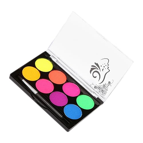 BESPORTBLE Farben Fluoreszierende Wasserlösliche Körperfarbe Für Gesichts Make Up Und Körperbemalung Für Cosplay Partys Und Festivals Leuchtende Farben Für Kreative Looks von BESPORTBLE