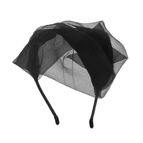 BESPORTBLE Netz-fascinator-haarreif Halbbarett-haarband Süße Tanz-haar-accessoires Fascinator-netz-haarreif Tanzparty-stirnband Barett-hut-stirnband von BESPORTBLE